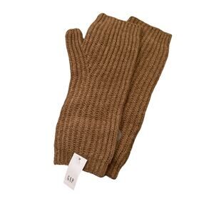 Gap Knit Cashsoft Fingerless Mittens Women’s Size OS Chestnut Brown Preppy Boho